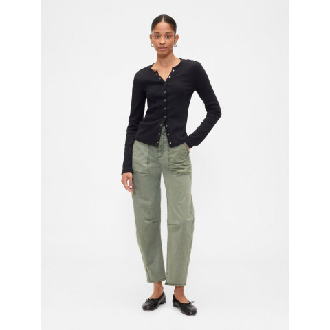 V-KHAKI BARREL MESCULEN GREEN