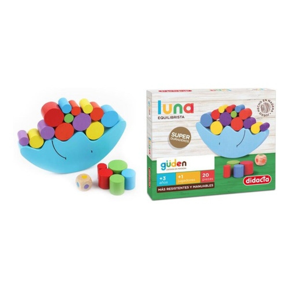 Juego en madera luna equilibrista Didacta 