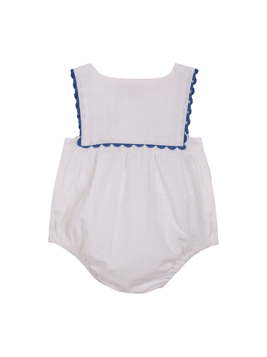 Ranita Con Bordados Blanco