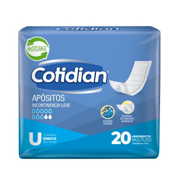 Apósito Absorbente Multiuso Talla U x20 Unidades – Cotidian Apósito Absorbente Multiuso Talla U x20 Unidades – Cotidian