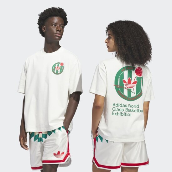 Remera Adidas Basketball Blanco