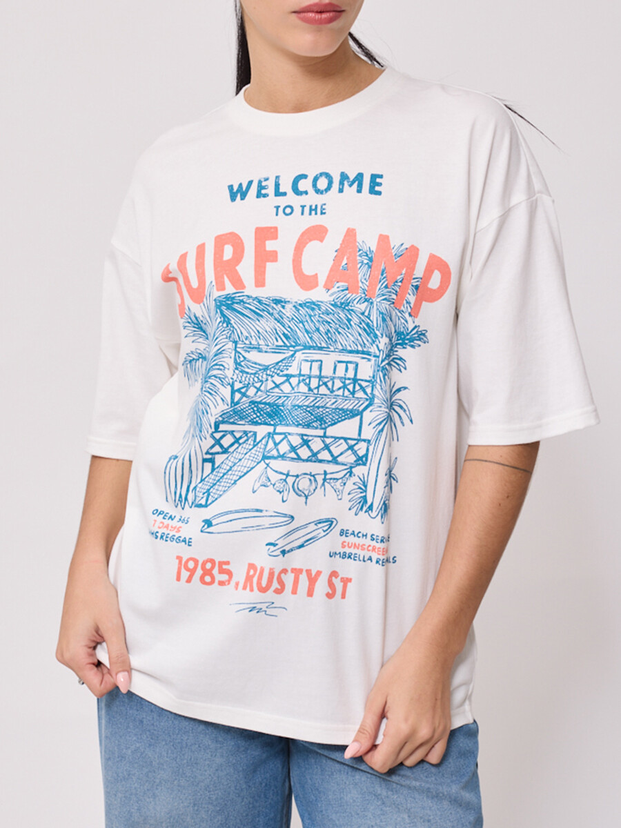 T-SHIRT SOMERA RUSTY - Blanco 