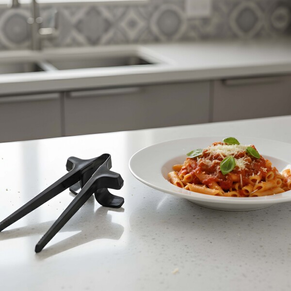 Palillos Para Comer Sin Ensuciar las Manos Dedos Plástico Color Negro