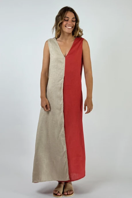 VESTIDO TOSCANA rojo m/l