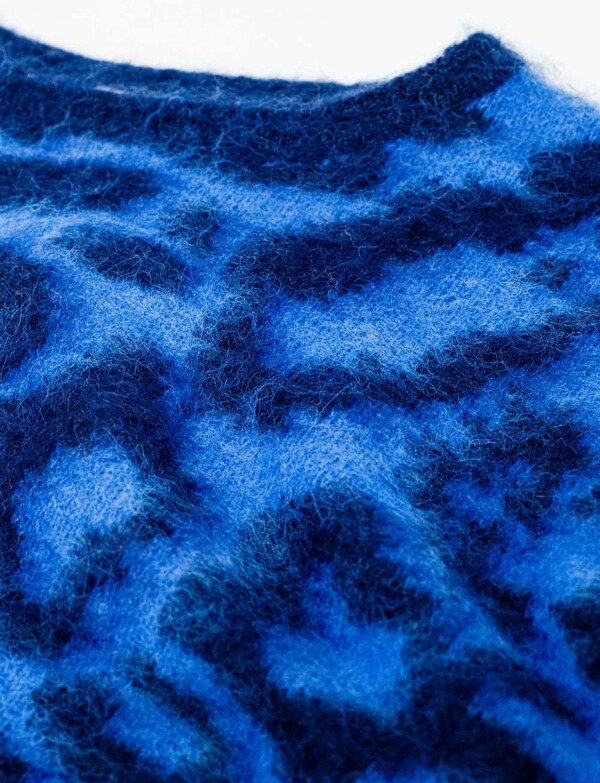 Buzo Lana Print AZUL