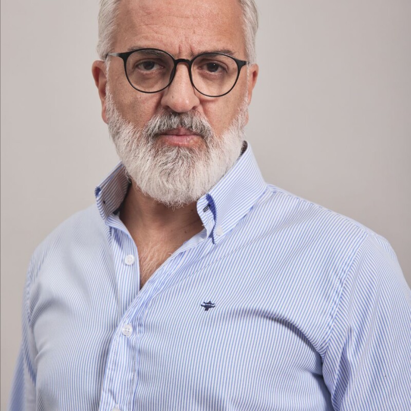 CAMISA OXFORD BLANCO RAYA CELESTE