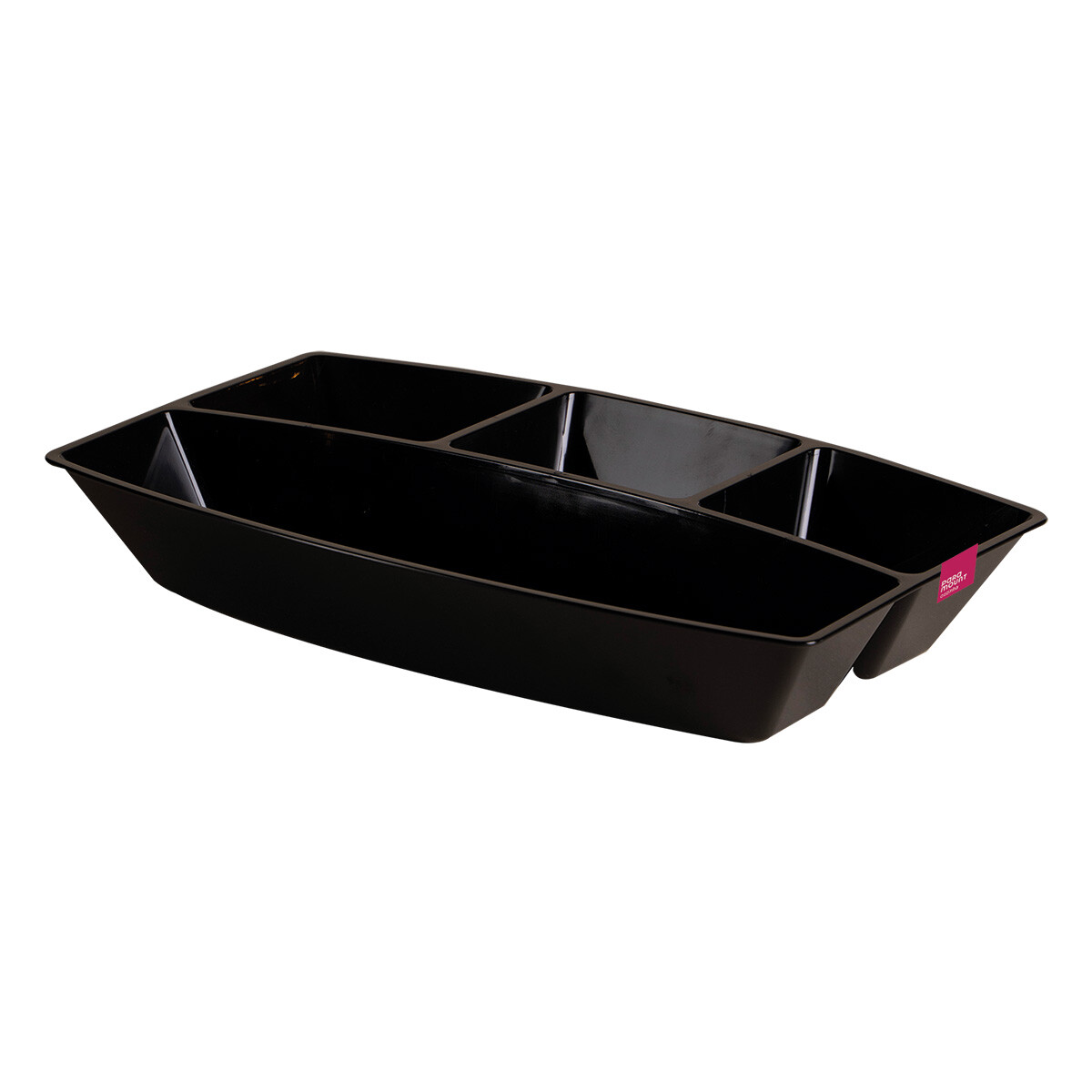 COPETINERO CON 4 DIVISIONES LE CHEF NEGRA 36 X 23,5 X 6 CM 