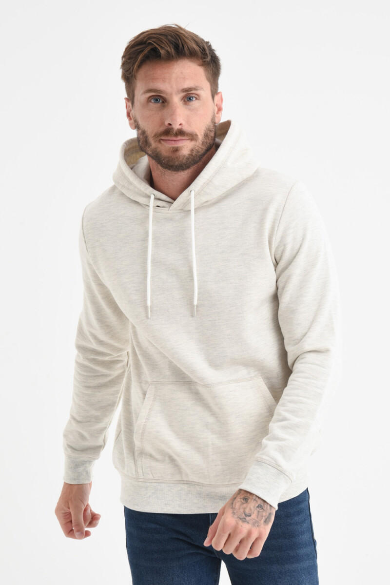 Hoodie deportivo Gris Claro Melange