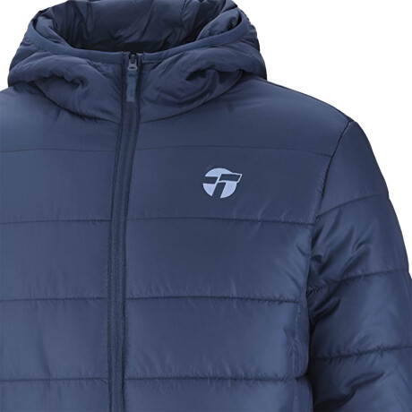 Campera Abrigo Topper Inflada Con Capucha P/ Hombre Azul
