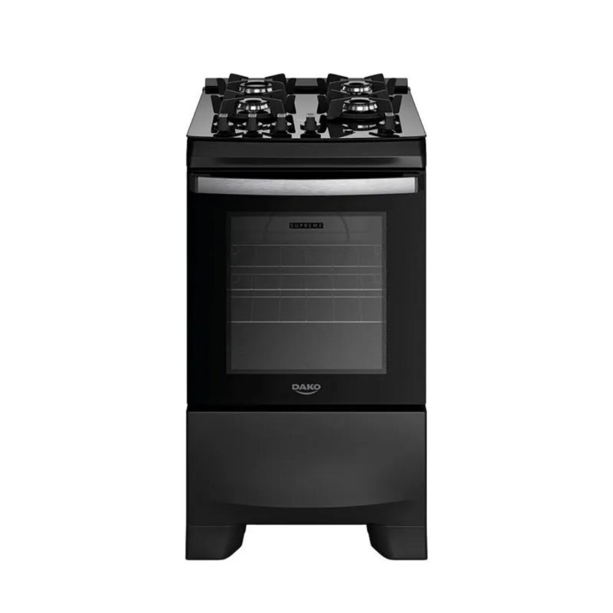 Cocina a Gas Dako Supreme Glass 4 Hornallas Titanio 1994 