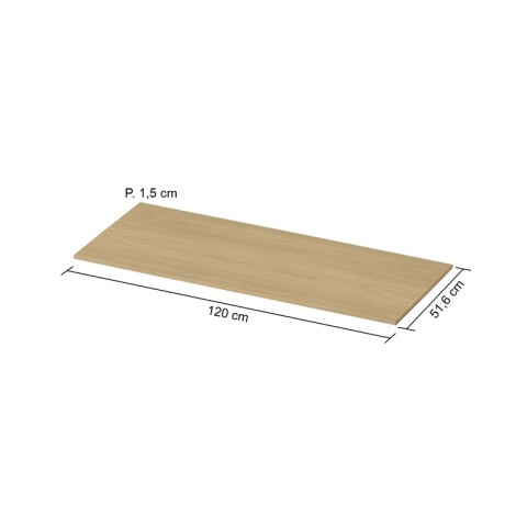 Tapa Mesada Gloria De 120 cm Para Mueble De Cocina - Color Castaño Tapa Mesada Gloria De 120 cm Para Mueble De Cocina - Color Castaño