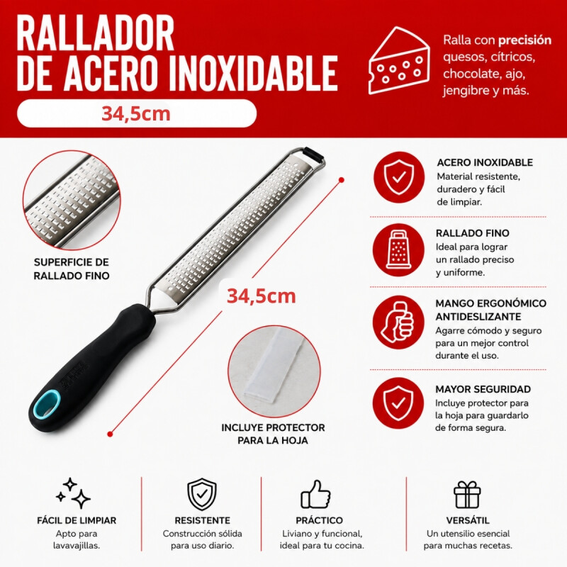 Rallador 32,5cm INOX