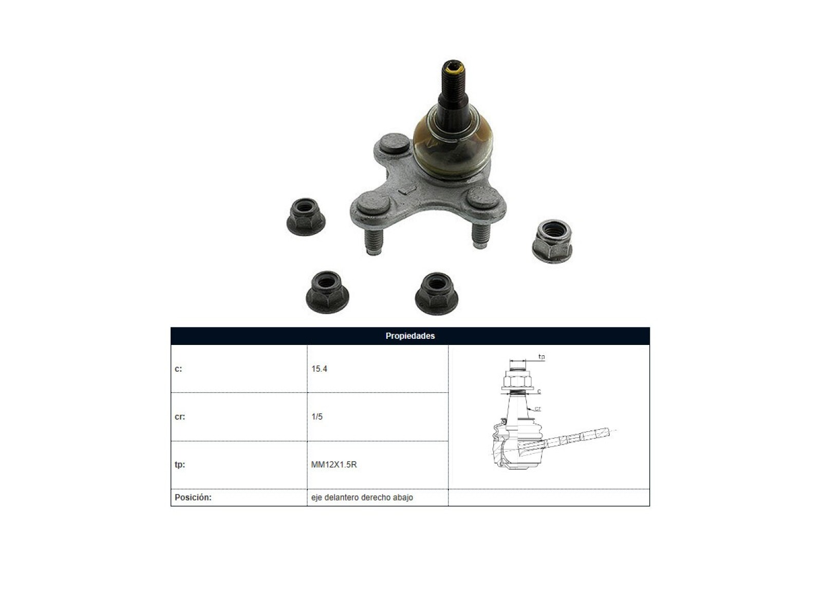 Rotula Del Seat Ibiza V 20-25 Der 