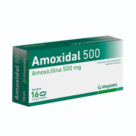 Amoxidal 500 Mg 16 Comprimidos Amoxidal 500 Mg 16 Comprimidos