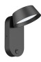 Pantalla led de pared con llave Luz cálida NEGRA