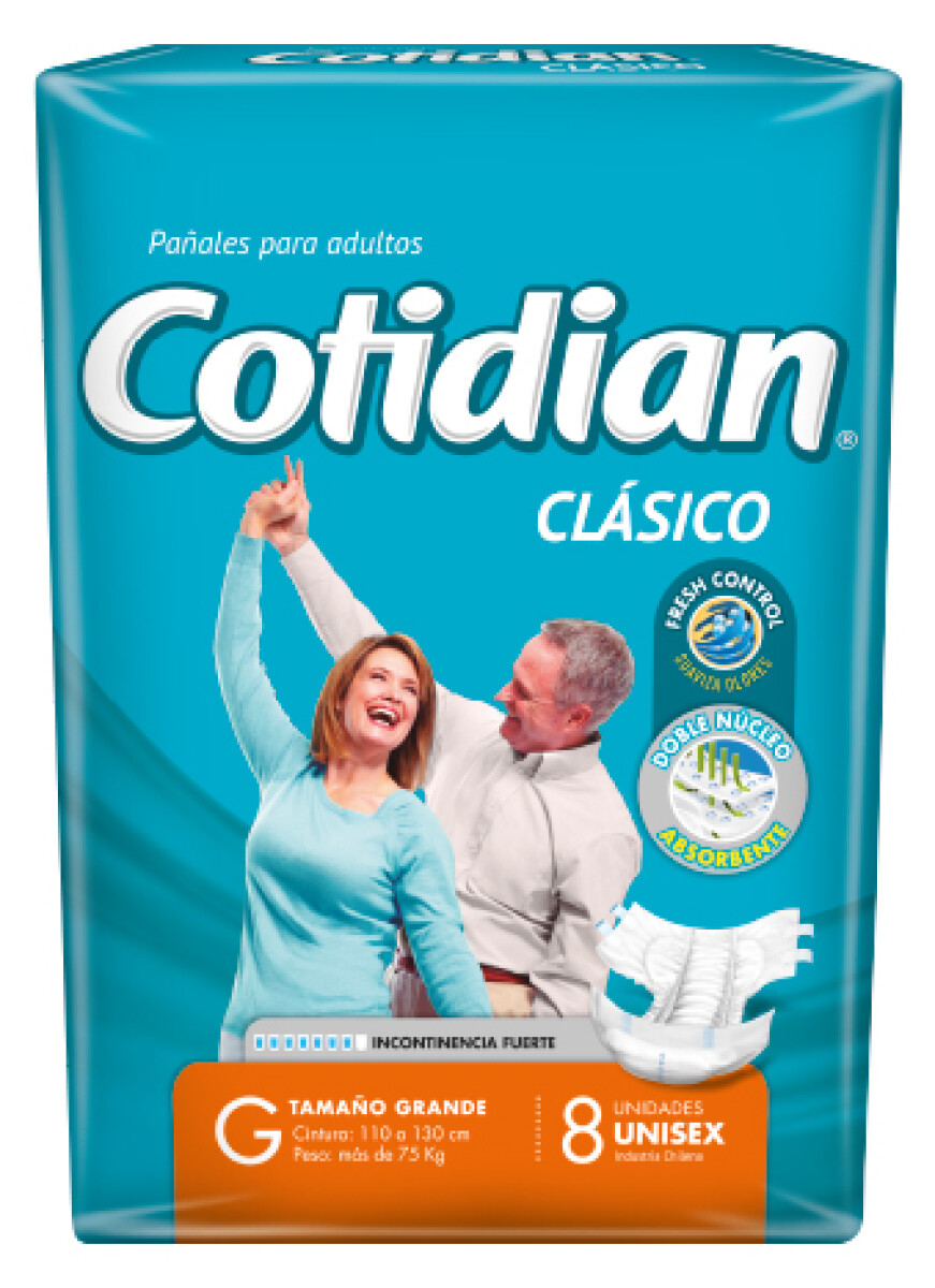 PAÑAL COTIDIAN ADULTO CLASICO G X 8 