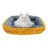 Cuna Cama Cucha Mascota Perro Gato Rectangular 50 X 37 Variante Amarillo