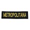 Parche rectangular bordado Metropolitana Negro