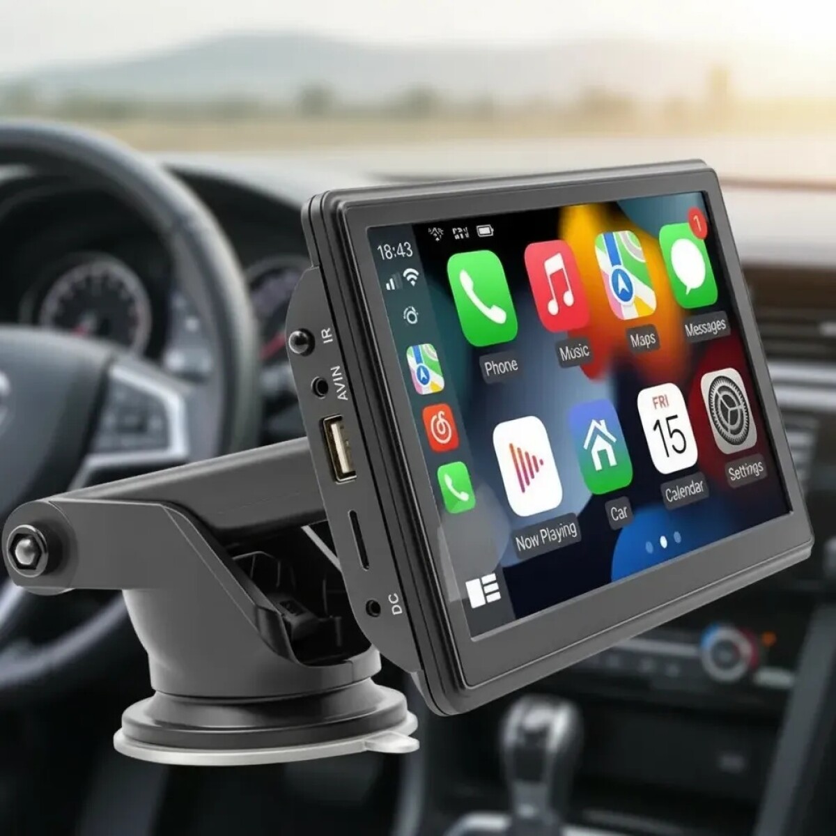 Pantalla Tactil 7 Carplay Y Android C/soporte Auto Wifi - PANTALLA TACTIL PARA AUTO 7" X500W 