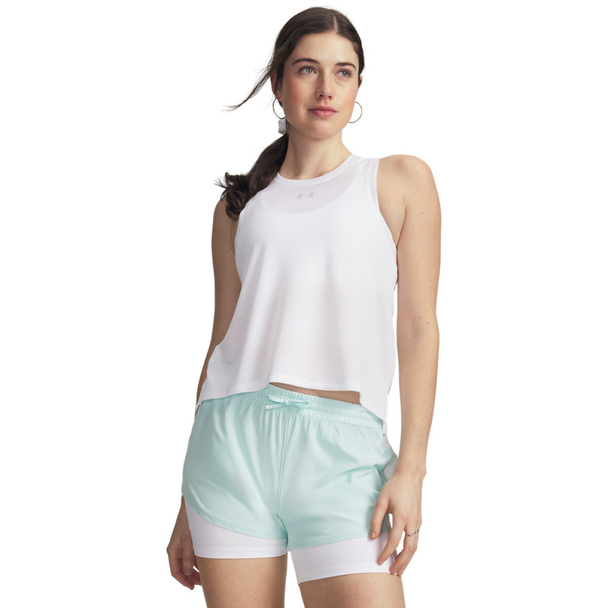 UA Velociti Singlet-WHT - WHT-100 