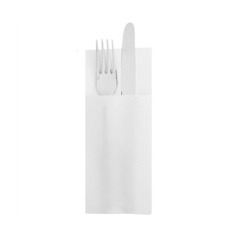 SERVILLETA BLANCA DOUBLE POINT CANGURITO 33x40 - 50 uds Servilleta Blanca Double Point Cangurito 33x40 - 50 Uds