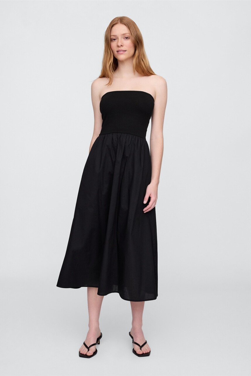 Vestido Strapless Mujer Black 1