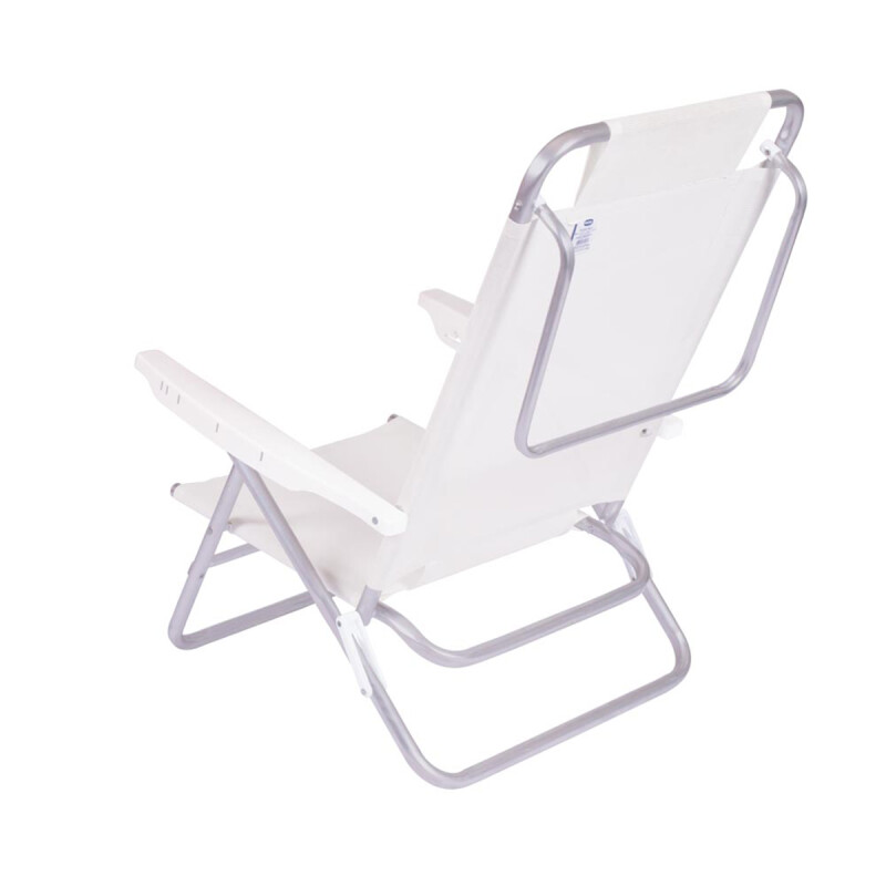 Set X 2 Sillas Summer 6 Posiciones Aluminio BLANCO