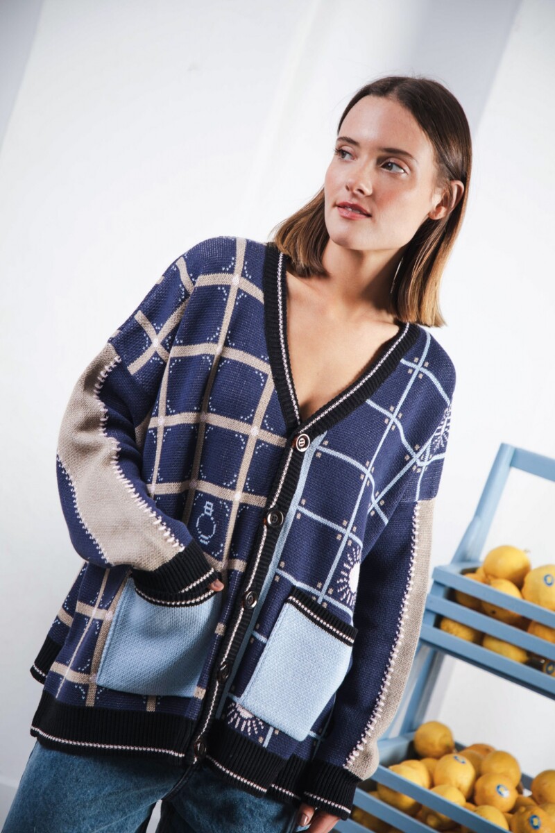Cardigan SOL Azul