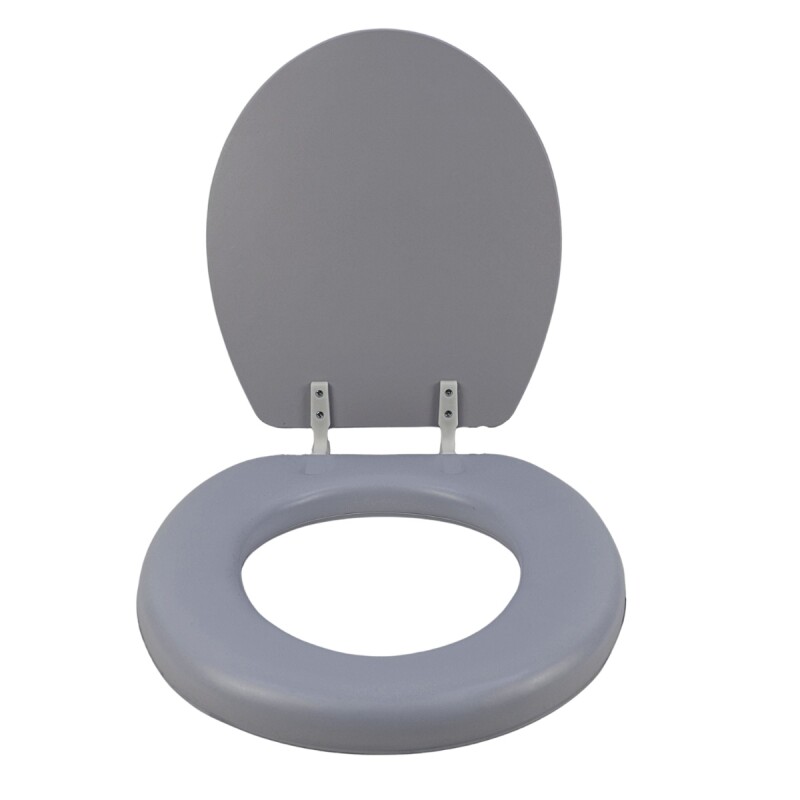 Asiento De Inodoro Acolchonado Universal GRIS