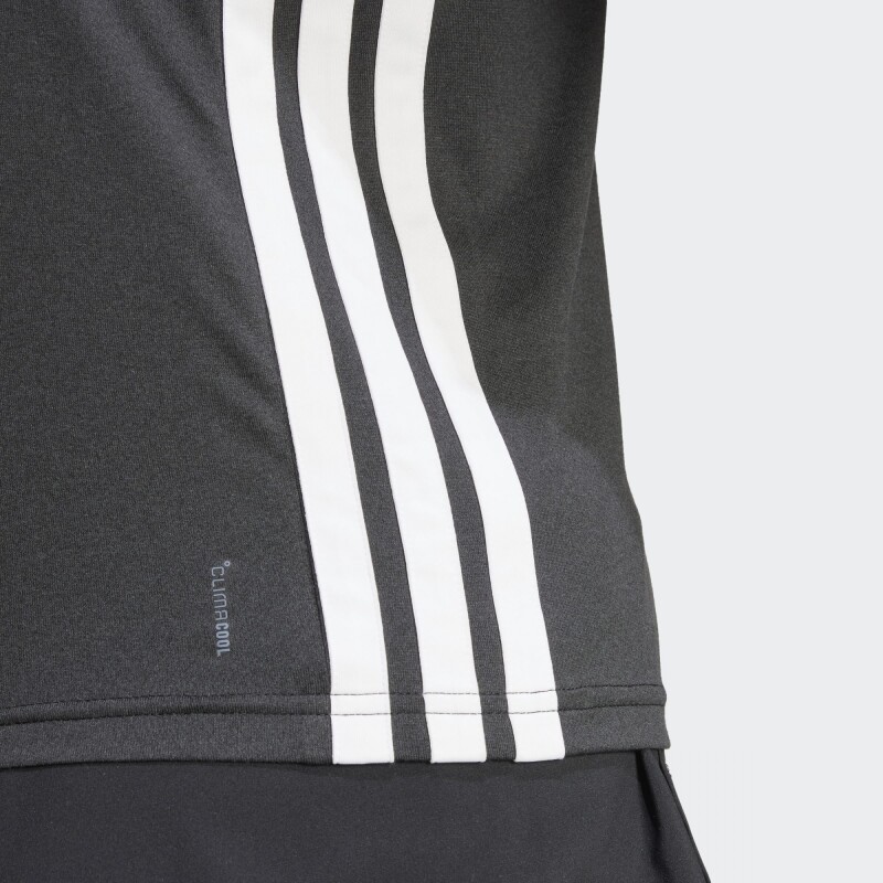 Remera Adidas Train Essentials 3 Rayas Negro