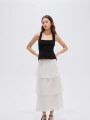 Falda Pexlon Marfil / Off White