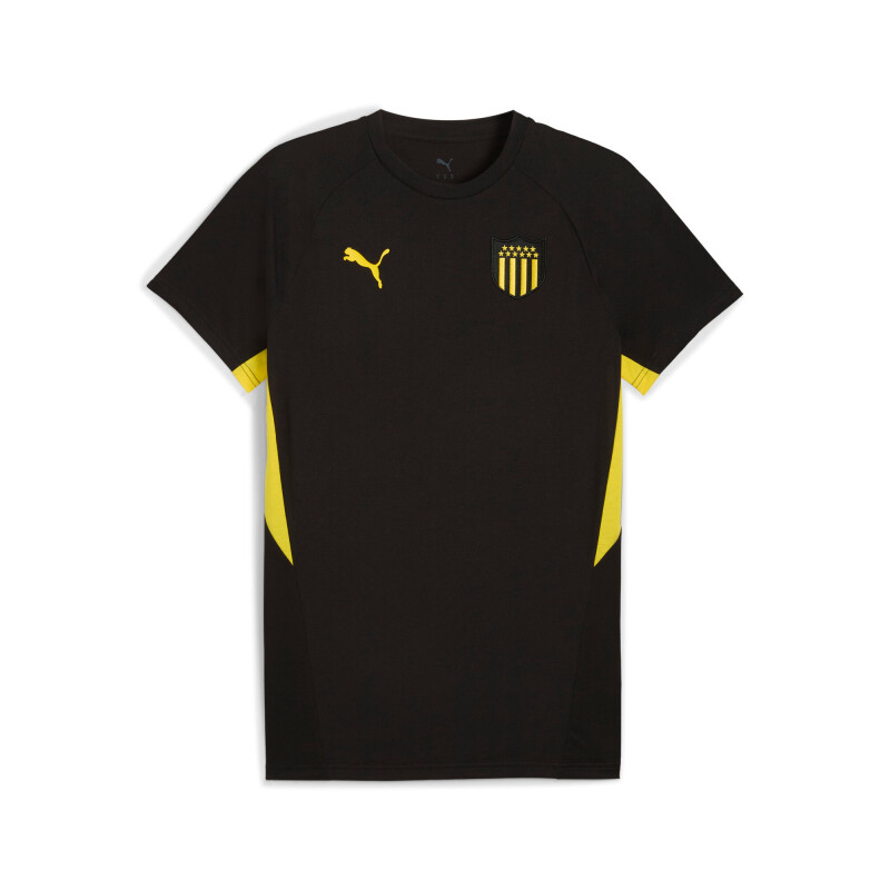 Remera Cap Evostripe Tee de Hombre Negro