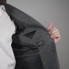 SACO DE LANA Gris Melange