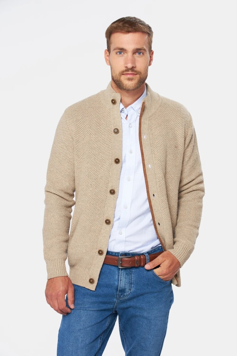 Campera Hombre Tejida Legacy - Beige 