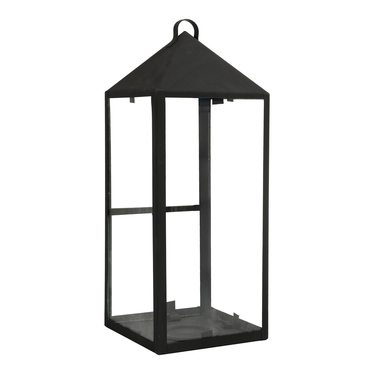 Fanal De Jardín Grande Chapa Negro 