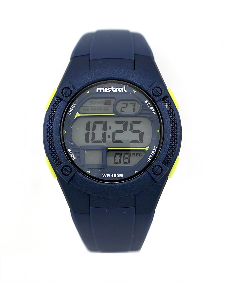 Reloj Mistral Deportivo Silicona Azul 