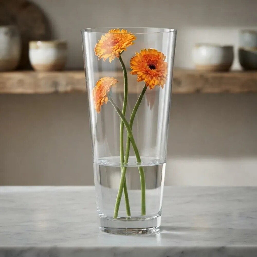 Florero conico 25 cms BOHEMIA Florero conico 25 cms BOHEMIA