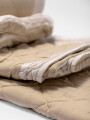 Cubrecama 2 Plazas Queen Microfibra Washed Beige