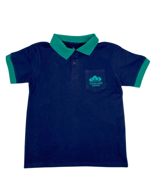 Remera Polo manga corta Woodlands Navy