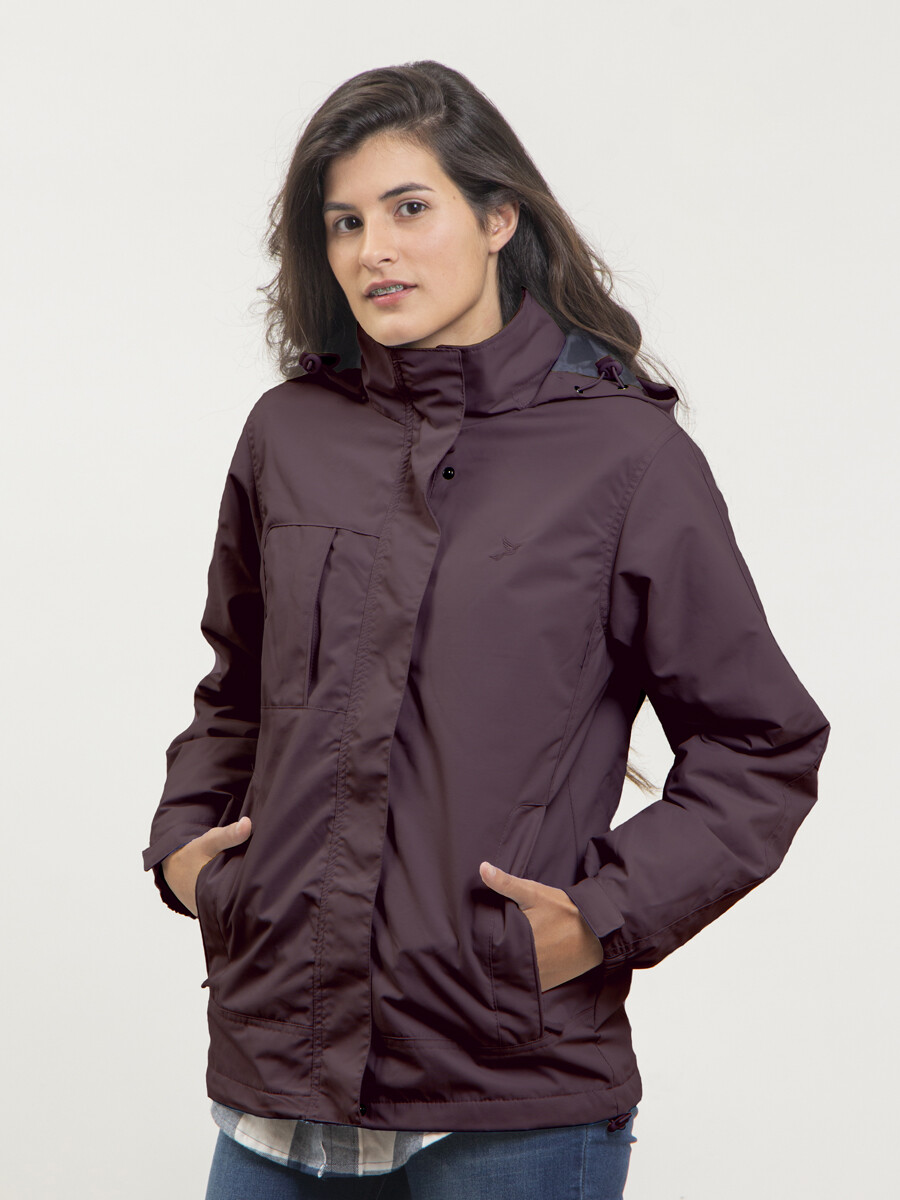 Campera de Lluvia Dama - Bordo 