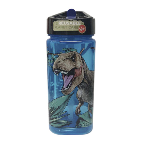 Botella Plástica con Pajita Jurassic World 530 ML U