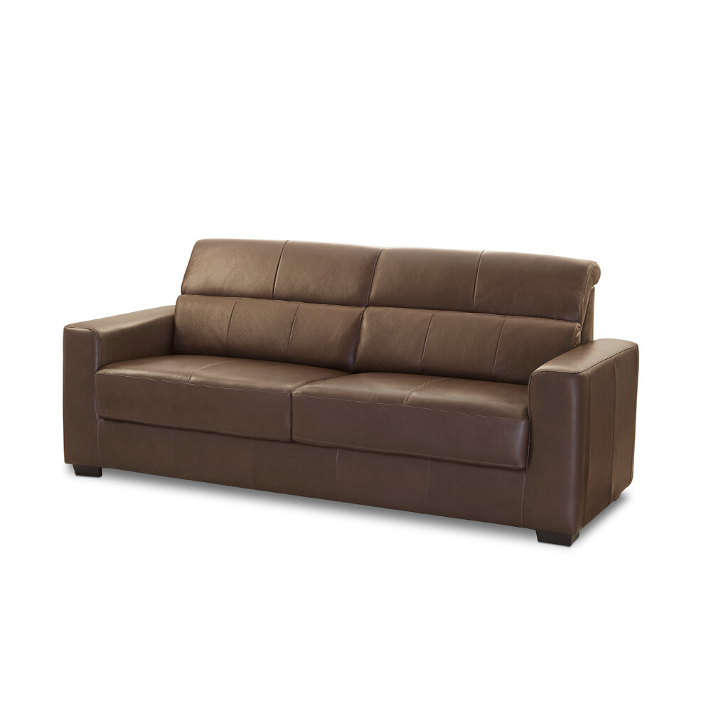 Sillón 100% Cuero - 2 Cuerpos - Sublime Caramelo