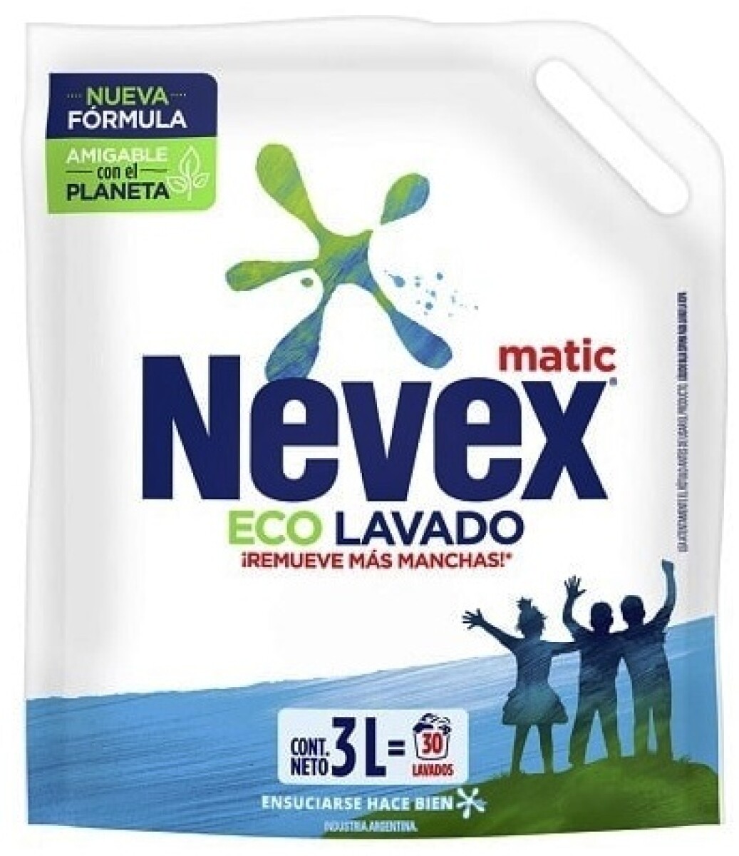 DETERGENTE LIQUIDO P/ROPA NEVEX 3 LT + DP 800 