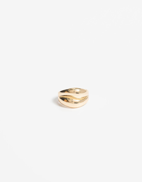 Anillos Medianos y Grandes Metal Anillo Metal Bold - Dorado