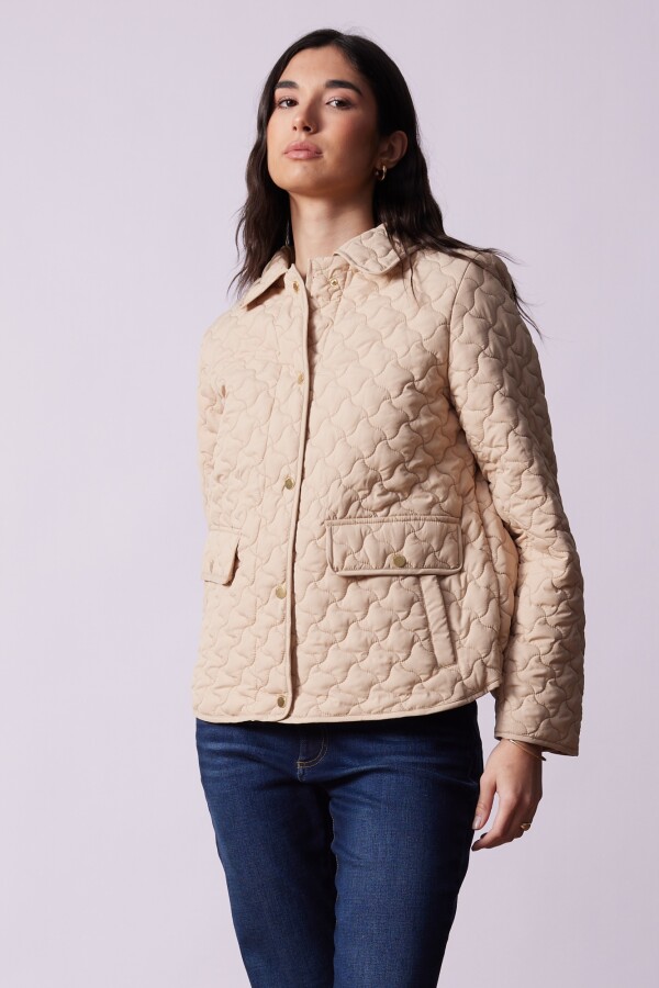 Campera Capitoneada BEIGE
