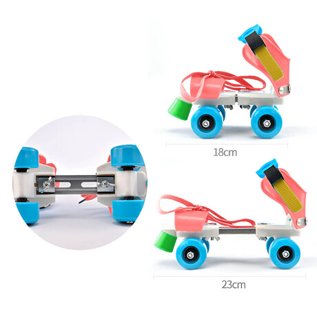 Patines Extensibles Ajustables 4 Ruedas Talle 22/36 Amarillo