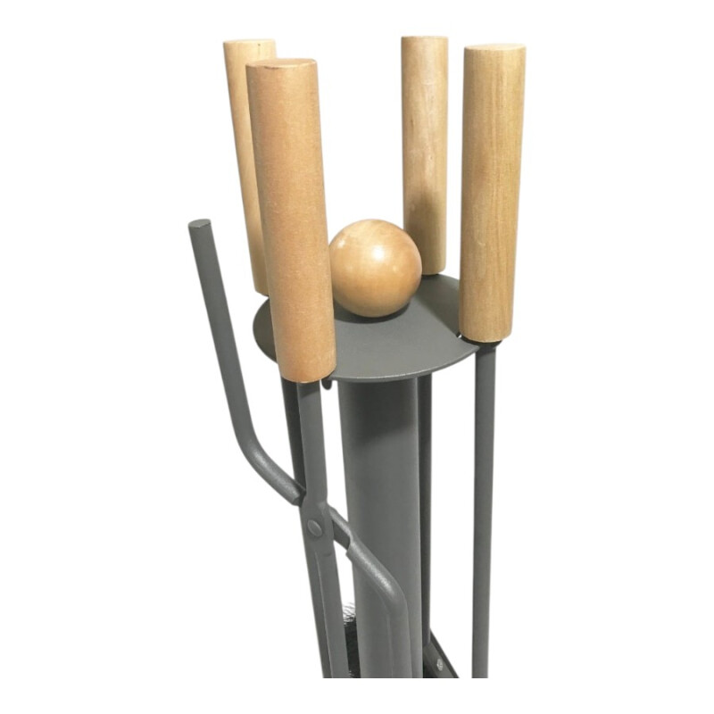 Juego de Herramientas 4 Piezas con Base de Madera Juego de Herramientas 4 Piezas con Base de Madera