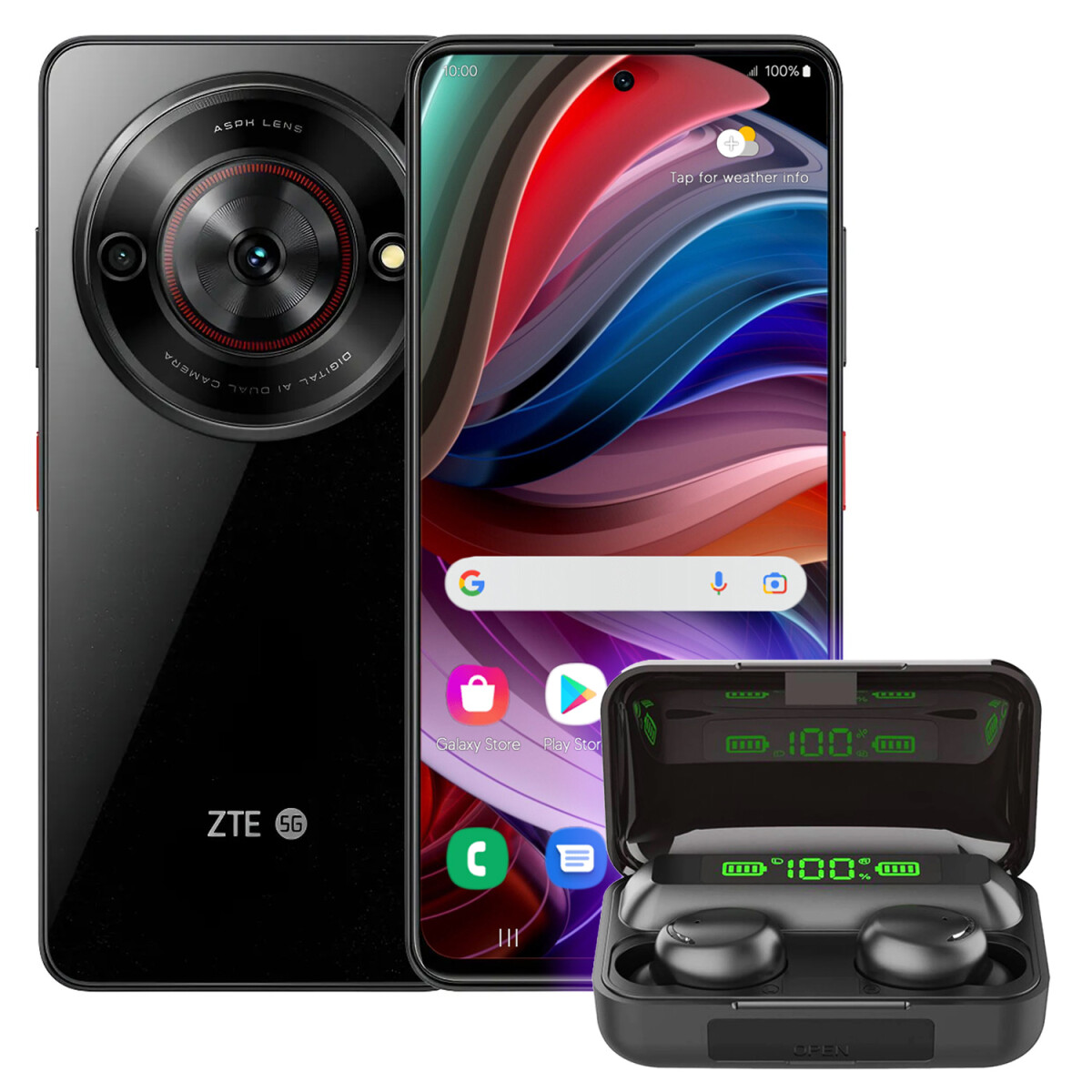 Zte Blade A75 8gb Ram 128gb + Regalo - PK ZTE BLADE A75 8/128 NEGRO + REGALO 