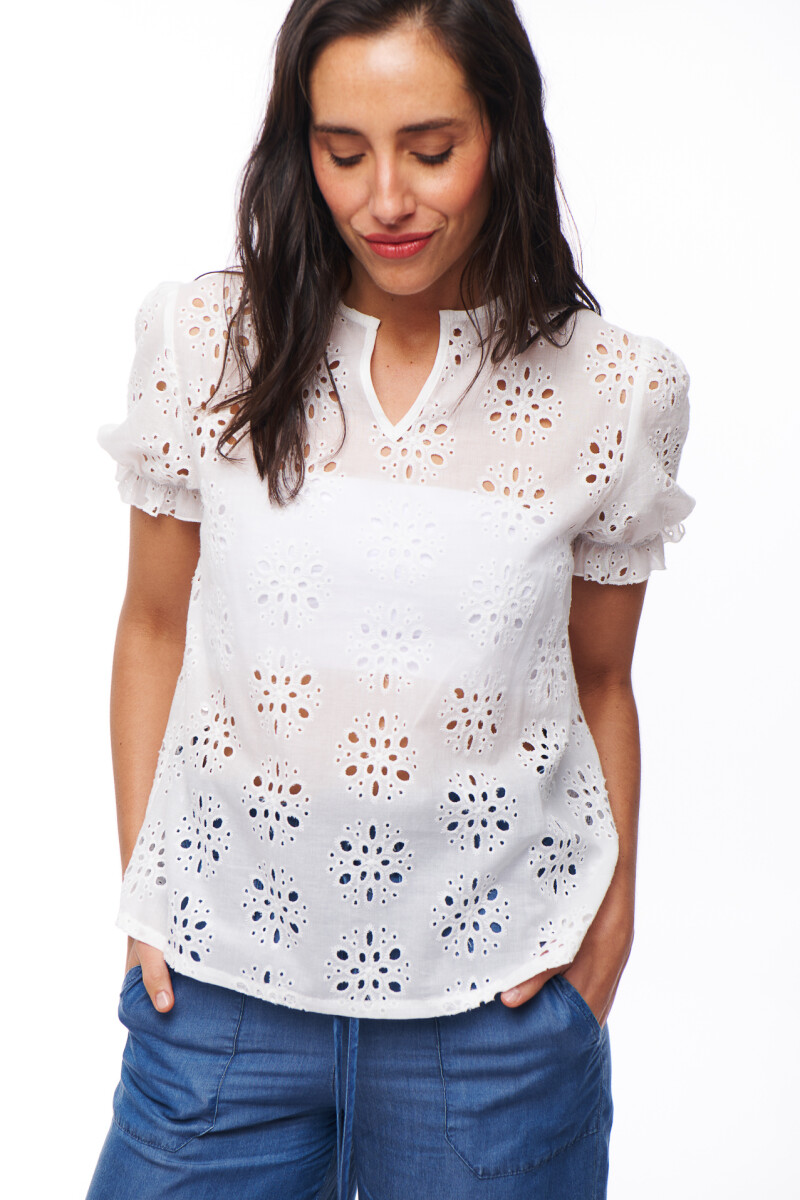 BLUSA CAYETANA BLANCO