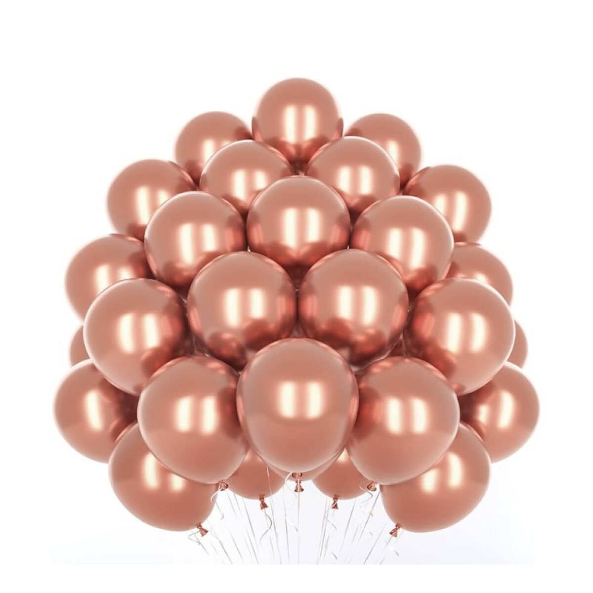 Globos Cromado Tamaño R12 X50 - Rosa Oro 